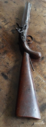 Collis Flintlock officers pistol with detachable shoulder stock .60 Cal Muzzleloader Muzzleloader - {CATEGORY} in 