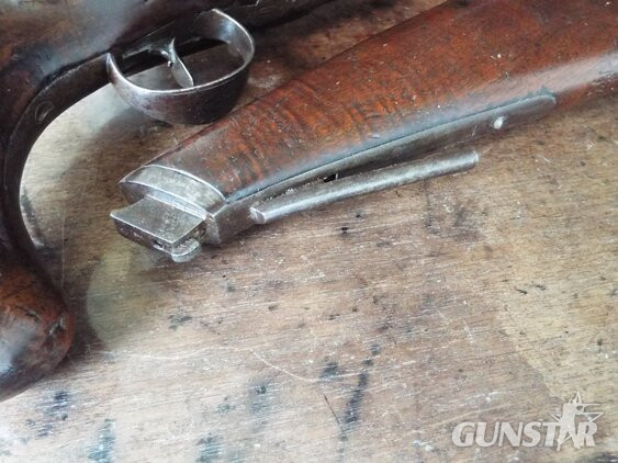 Collis Flintlock officers pistol with detachable shoulder stock .60 Cal Muzzleloader Muzzleloader 