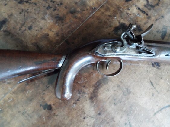  Collis Flintlock officers pistol with detachable shoulder stock .60 Cal Muzzleloader Muzzleloader