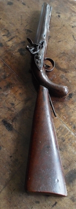 Collis Flintlock officers pistol with detachable shoulder stock .60 Cal Muzzleloader Muzzleloader - {CATEGORY} in 