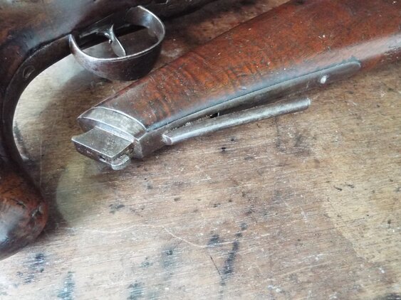 Collis Flintlock officers pistol with detachable shoulder stock .60 Cal Muzzleloader Muzzleloader 