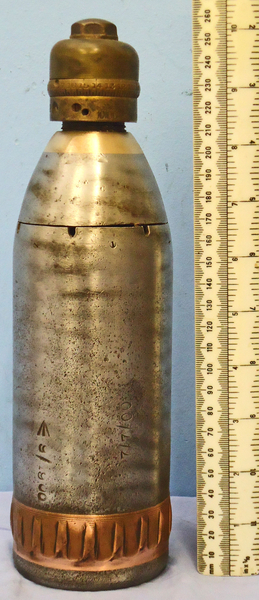INERT DEACTIVATED. Rare British Boer War Period 1900 Dated 12 Pr 6cwt BL Horse Artillery Gun Shrapnel Shell. - O 1837 INERT DEACTIVATED. Rare British Boer War Period 1900 Dated 12 Pr 6cwt BL Horse Artillery Gun Shrapnel Shell. - O 1837  Other Ammunition - {CATEGORY} in 