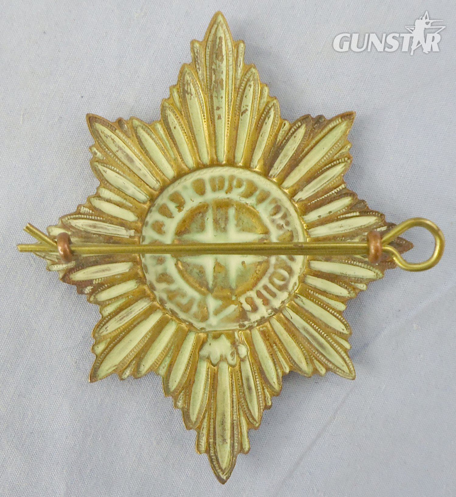  Coldstream Guards Brass Pagri Badge. BA 903. Coldstream Guards Brass Pagri Badge. BA 903.  Antique & Militaria