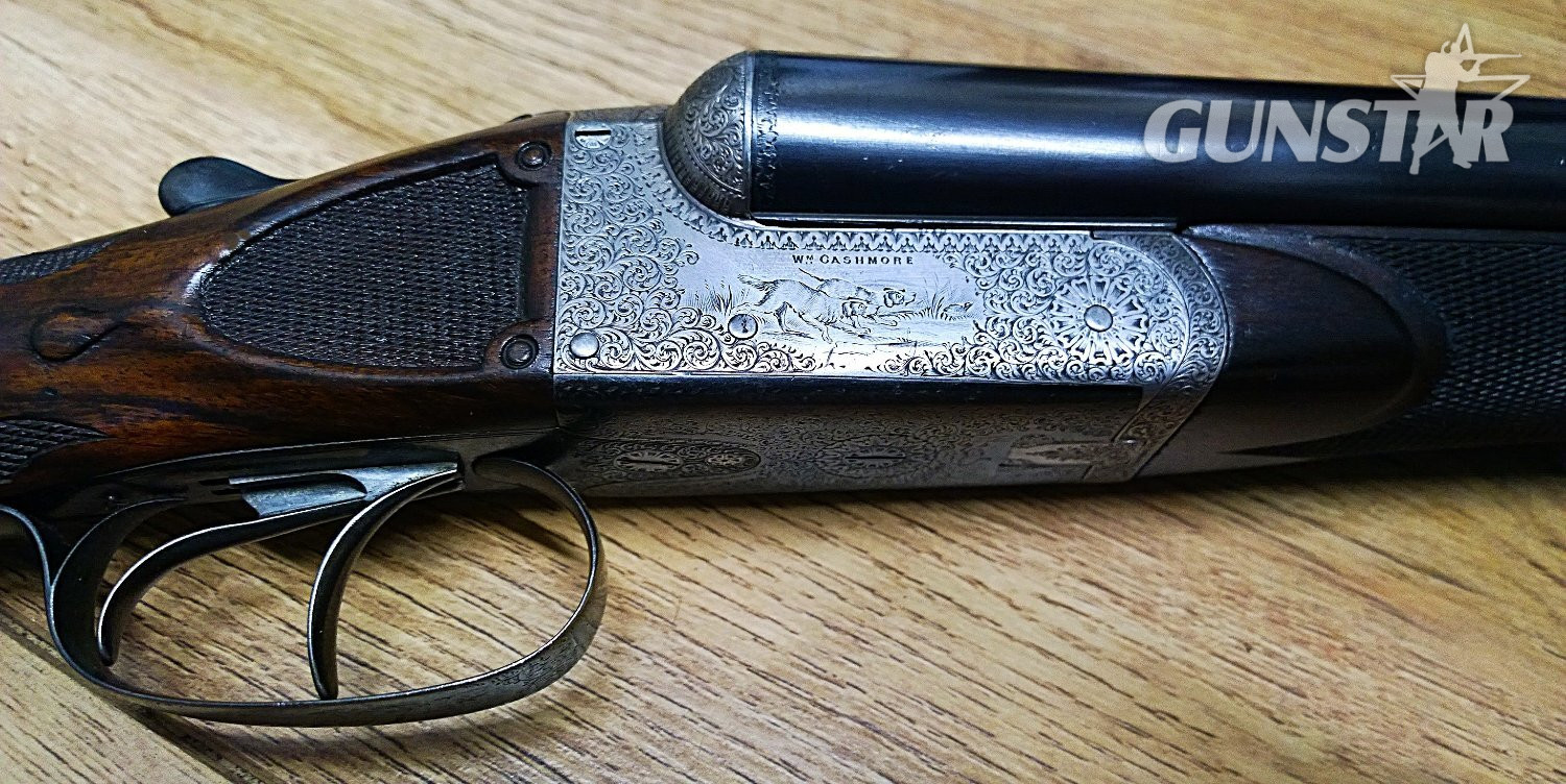 {CATEGORY} - William Cashmore boxlock Side By Side 12 Bore/gauge in 