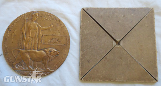Death Plaque And Outer Sleeve To 711499 Driver Joseph Dowbakin Of The Royal Fiel  Death Plaque And Outer Sleeve To 711499 Driver Joseph Dowbakin Of The Royal Fie Other Accessory in 