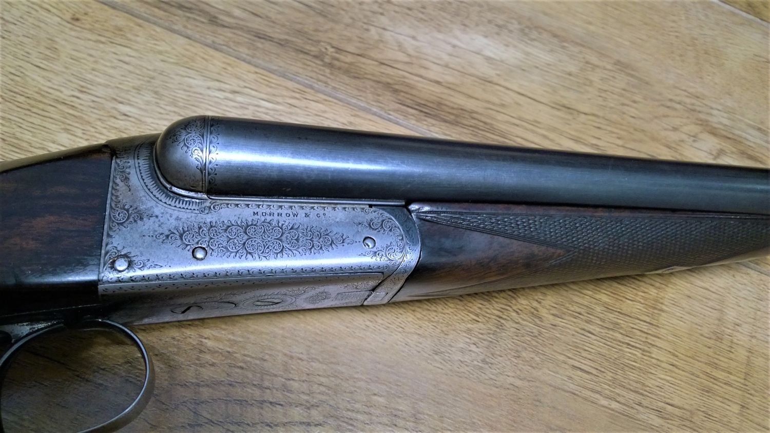 {CATEGORY} - Morrow & Co. Boxlock Side By Side 12 Bore/gauge in 