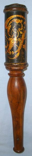Victorian Police/ Constabulary Tipstaff With Hand Painted Decoration & Brass Pla Victorian Police/ Constabulary Tipstaff With Hand Painted Decoration & Brass Pla Other Accessory