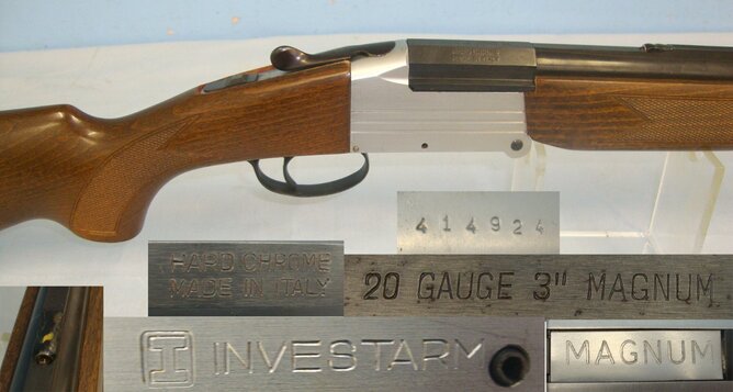 Investarm S.p.A. Wall Hanger**UK 1995 DEACTIVATION CERTIFICATED** Sn 10488 Over and Under None