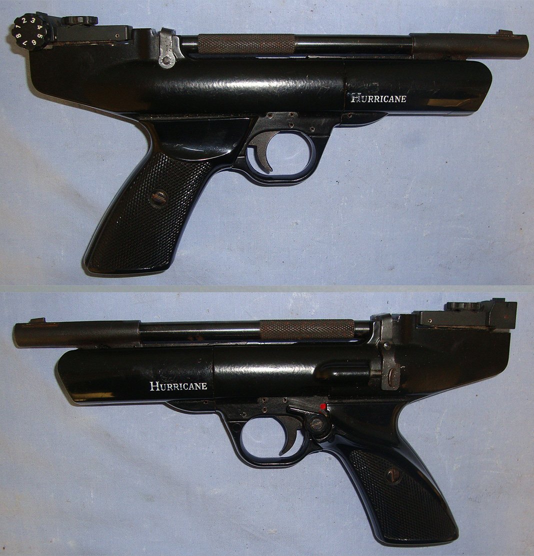  Webley & Scott Hurricane Air Pistol & Accessories. Sn 23207  .22