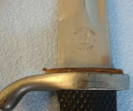  Robet Klaas, Solingen. Nazi M98 Dress Bayonet By Robet Klaas, Solingen, Scabbard Bayonet