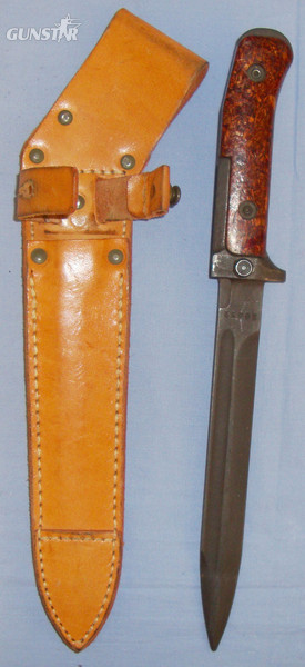 Model 58 Czech Knife Bayonet & 1974 Dated Scabbard. ED 2209. Bayonet in 
