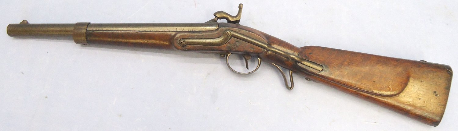 Steyr Austrian 18mm Kavalleriekarabiner M 1842/1854 Percussion Rifled Cavalry Carbine converted from a Kavalleriekarabiner M 1842 Tube Lock Rifled Cavalry Carbine. Sn - 21998 Muzzleloader None Rifle - {CATEGORY}