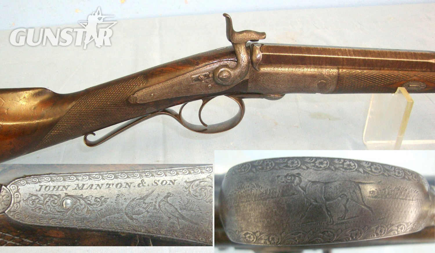 John Manton Sporting Shotgun. Sn 22572 Single Barrel None