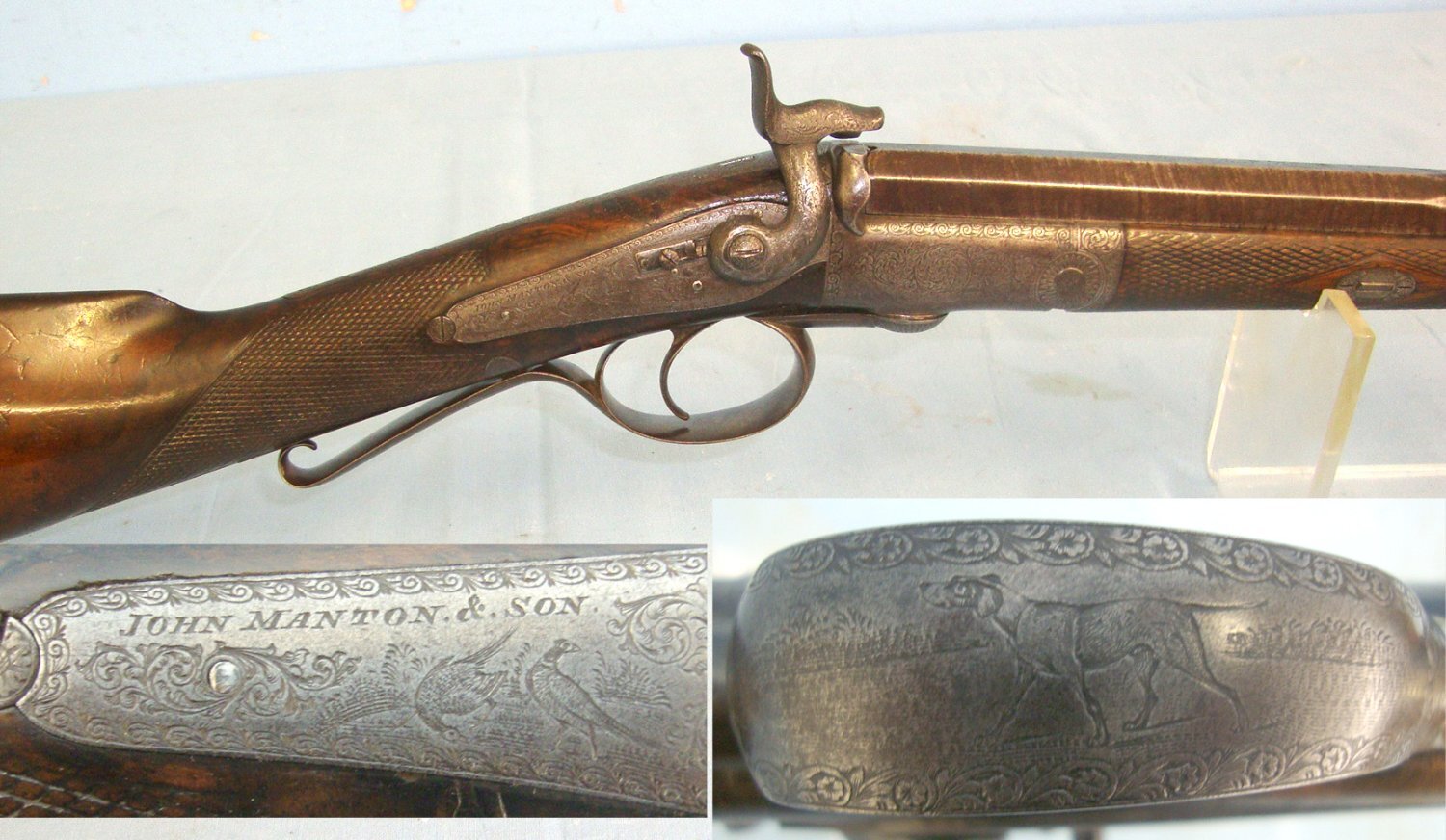 John Manton Sporting Shotgun. Sn 22572 Single Barrel None
