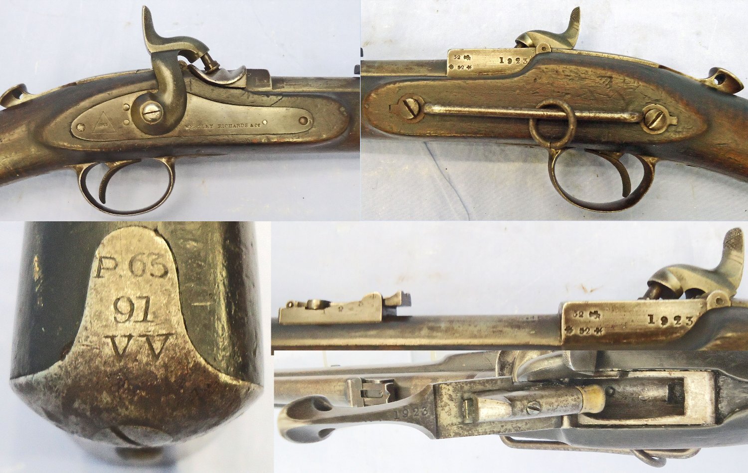  Victorian Volunteers Forces, New South Wales, 1 of 200, 1863 Dated, Westley Richards Whitworth Patent Percussion Capping Breech Loading Monkey Tail .451 / .483 Calibre Carbine. Sn - 23174:5 Victorian Volunteers Forces, New South Wales, 1 of 200, 1863 Dated, Westley Richards Whitworth Patent Percussion Capping Breech Loading Monkey Tail .451 / .483 Calibre Carbine. Sn - 23174:5 Single Shot Various Rifle