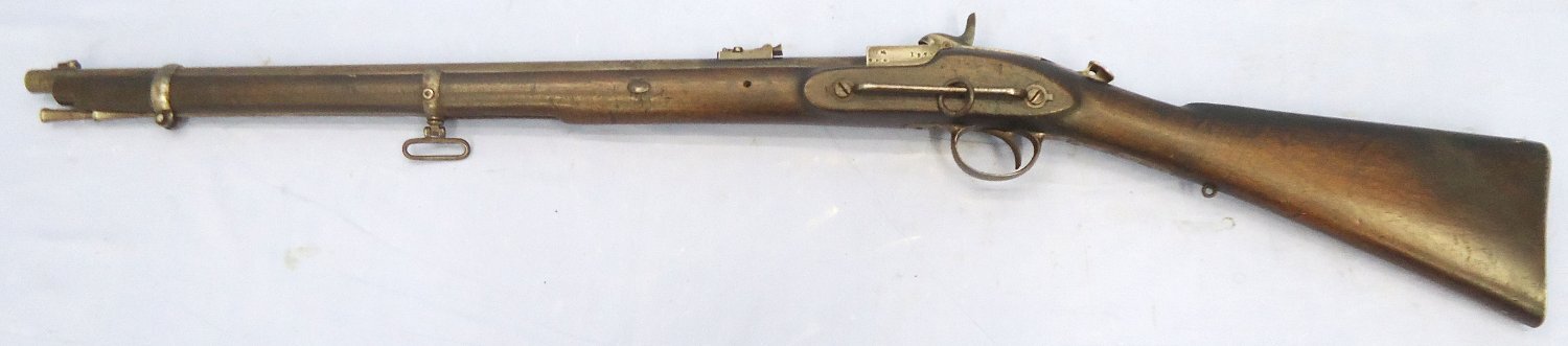 Victorian Volunteers Forces, New South Wales, 1 of 200, 1863 Dated, Westley Richards Whitworth Patent Percussion Capping Breech Loading Monkey Tail .451 / .483 Calibre Carbine. Sn - 23174:5 Victorian Volunteers Forces, New South Wales, 1 of 200, 1863 Dated, Westley Richards Whitworth Patent Percussion Capping Breech Loading Monkey Tail .451 / .483 Calibre Carbine. Sn - 23174:5 Single Shot Various Rifle - {CATEGORY}