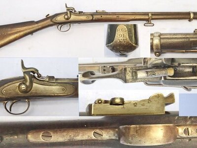 Victorian Volunteers Forces, New South Wales, 1 of 200, 1863 Dated, Westley Richards Whitworth Patent Percussion Capping Breech Loading Monkey Tail .451 / .483 Calibre Carbine. Sn - 23174:5 Victorian Volunteers Forces, New South Wales, 1 of 200, 1863 Dated, Westley Richards Whitworth Patent Percussion Capping Breech Loading Monkey Tail .451 / .483 Calibre Carbine. Sn - 23174:5 Single Shot Various Rifle