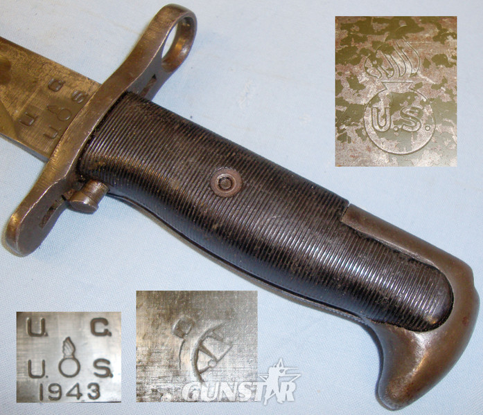 American U.S. M1 Bayonet and Scabbard. BAYO 270. Bayonet