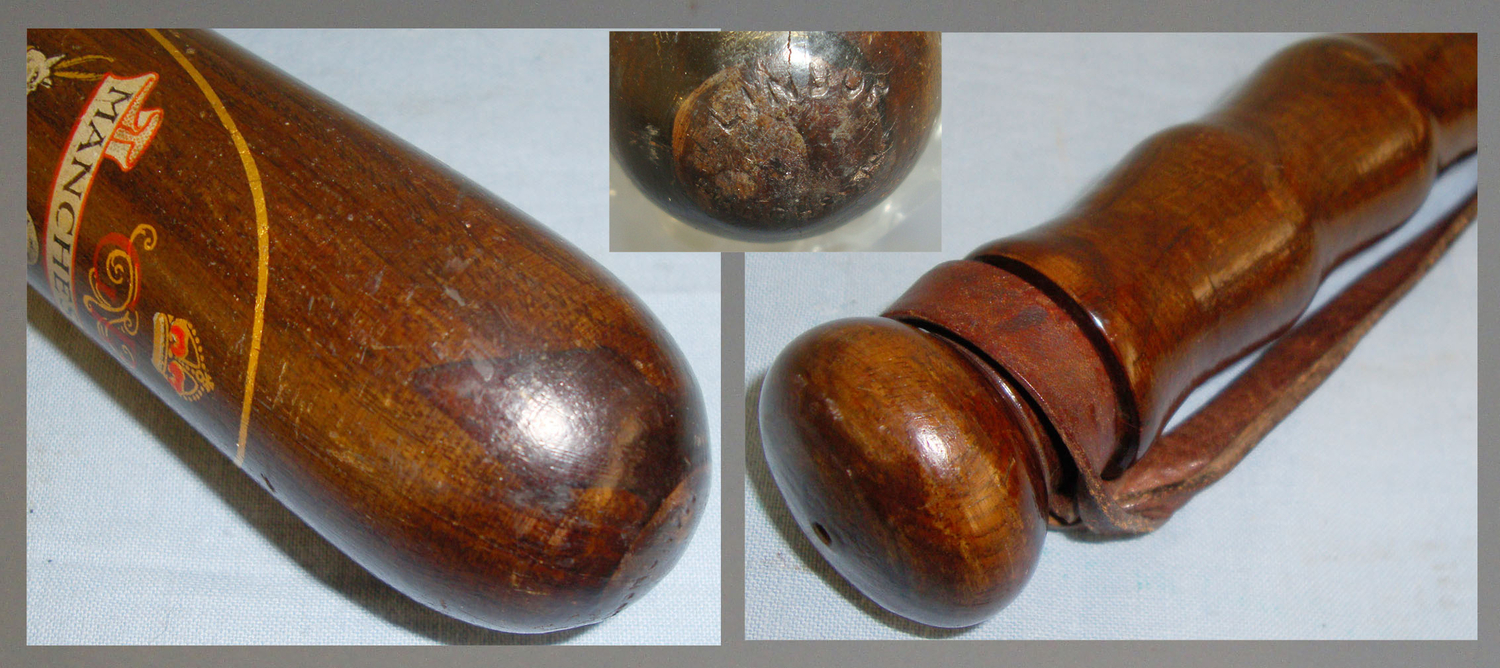  WWI era 1916-1919 Manchester Hand painted Presentation Truncheon to Special Constable John Howarth by Lindop Manchester. Sn 20677 WWI era 1916-1919 Manchester Hand painted Presentation Truncheon to Special Constable John by Lindop Manchester. . 20677. Antique & Militaria