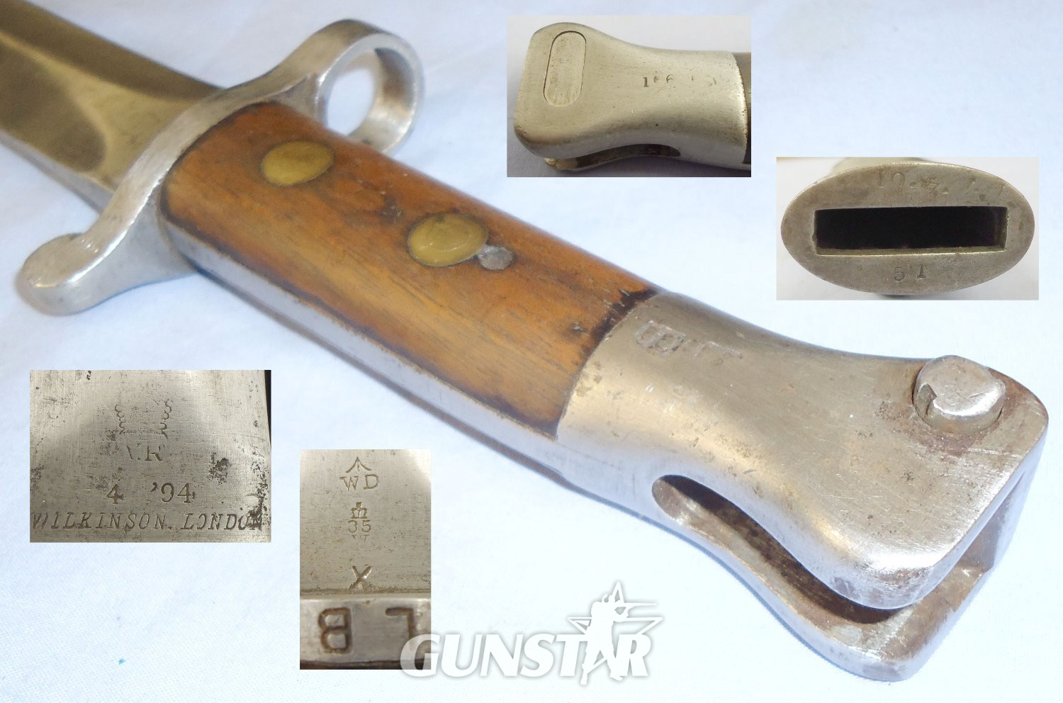 British 1888 Pattern Wilkinson Sword London MkI ‘2nd Type’ Bayonet and Scabbard. BAYO 618. Bayonet