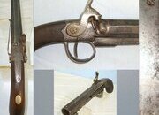 C1850’s English Frederick Barnes & Co London Steel Frame 16 Bore Muzzle Loading Percussion Traveling Belt Pistol With Octagonal Barrel & Captive Steel Ramrod. Sn 23594 percussion pistol 16 Bore/gauge Muzzleloader