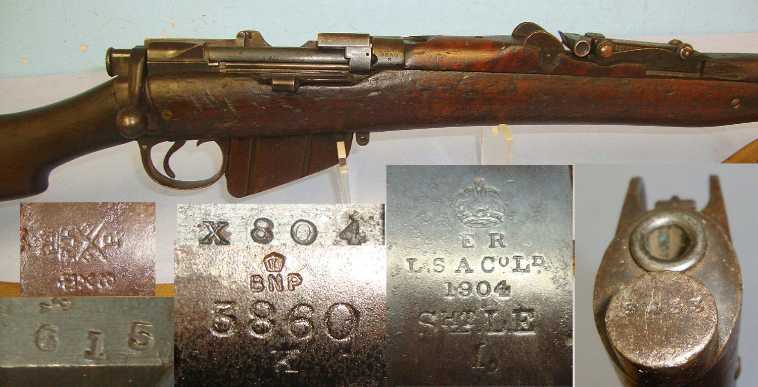 EXTREMELY RARE**1904 British WD LSA Co (London Small Arms Company) SMLE MK I .303 Calibre Service Rifle With Correct MK I Features, Royal Navy Issue Magazine Cut Off & Sling**EARLY UK 1993 DEACTIVATION COCKS & DRY FIRES**Sn 23695 deactivated rifle Bolt Action None Rifle