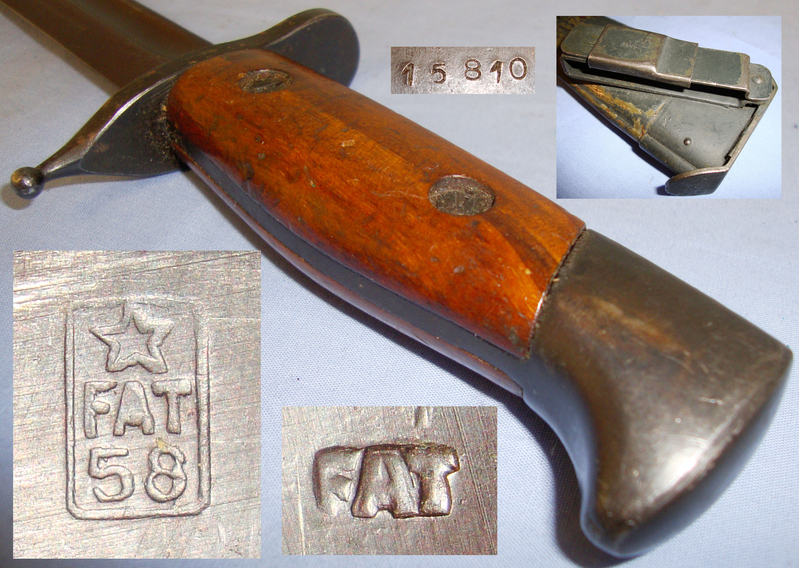Rare* Italian Fighting Knife ‘Assaltatori Assault Troops’ (FAT 58). ED 2668. Dagger