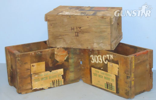 .303 Mark VII 1248 Round Empty Wooden Ammunition Box. .303 Mark VII 1248 Round Empty Wooden Ammunition Box. Antique & Militaria in 