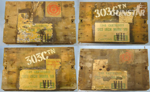 .303 Mark VII 1248 Round Empty Wooden Ammunition Box. .303 Mark VII 1248 Round Empty Wooden Ammunition Box. Antique & Militaria