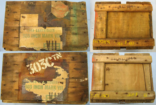 .303 Mark VII 1248 Round Empty Wooden Ammunition Box. .303 Mark VII 1248 Round Empty Wooden Ammunition Box. Antique & Militaria
