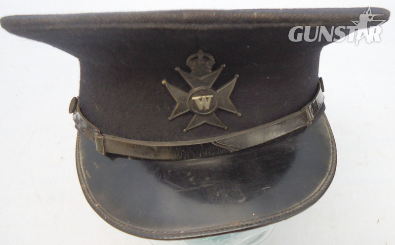  WW2 Wiltshire Constabulary Police Cap With Night Time Cap Badge. - POL 352 WW2 Wiltshire Constabulary Police Cap With Night Time Cap Badge. - POL 352 Clothing