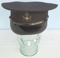 WW2 Wiltshire Constabulary Police Cap With Night Time Cap Badge. - POL 352 WW2 Wiltshire Constabulary Police Cap With Night Time Cap Badge. - POL 352 Clothing