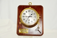 Third Reich Kriegsmarine Brass Bulkhead Clock Other Accessory