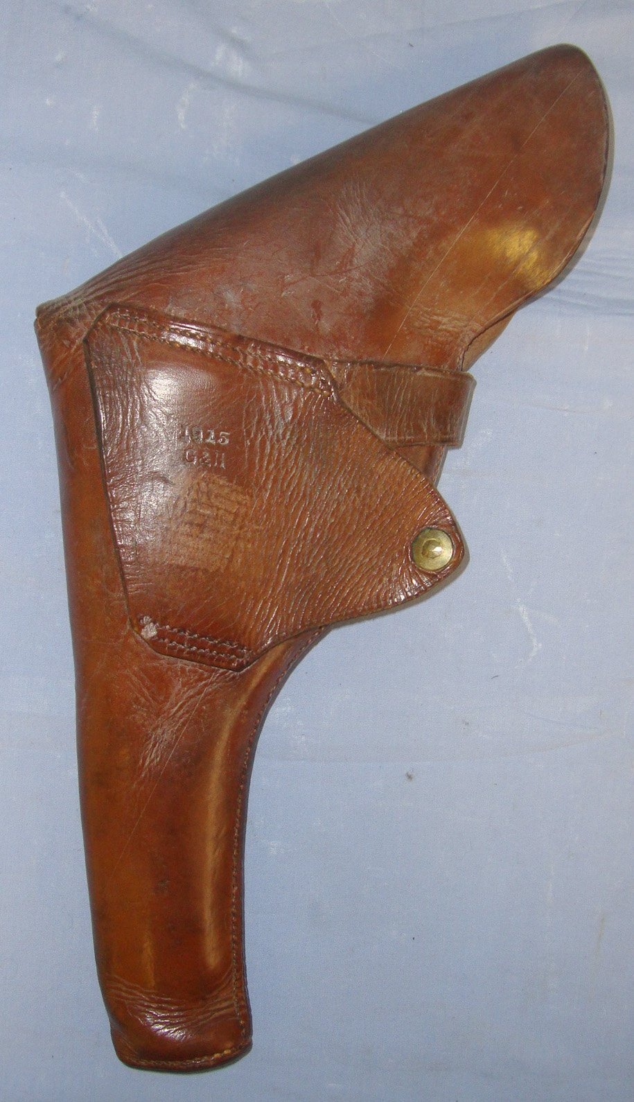  WW1 British 1915 G&H Sam Browne Pattern Officer’s Leather Holster for Webley & Enfield MK VI .455\" Calibre Service Revolvers. Sn 21953 Care & Storage