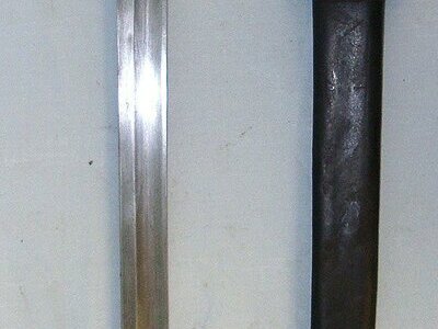 Imperial German Seitengewehr Model 1871 Weyersberg & Stamm Solingen Brass Hilt Bayonet For The M1871 Mauser Rifle Regiment Marked ’6.R.R.178’ Scabbard & WW1 1918 Dated Leather Frog. Sn 23687:5 Bayonet