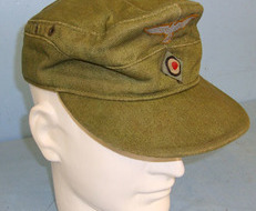 Robert Lubstein Berlin No 55’ Deutsches Afrika Korps (DAK) Tropical Cloth Visored Field Cap By Robert Lubstein Clothing