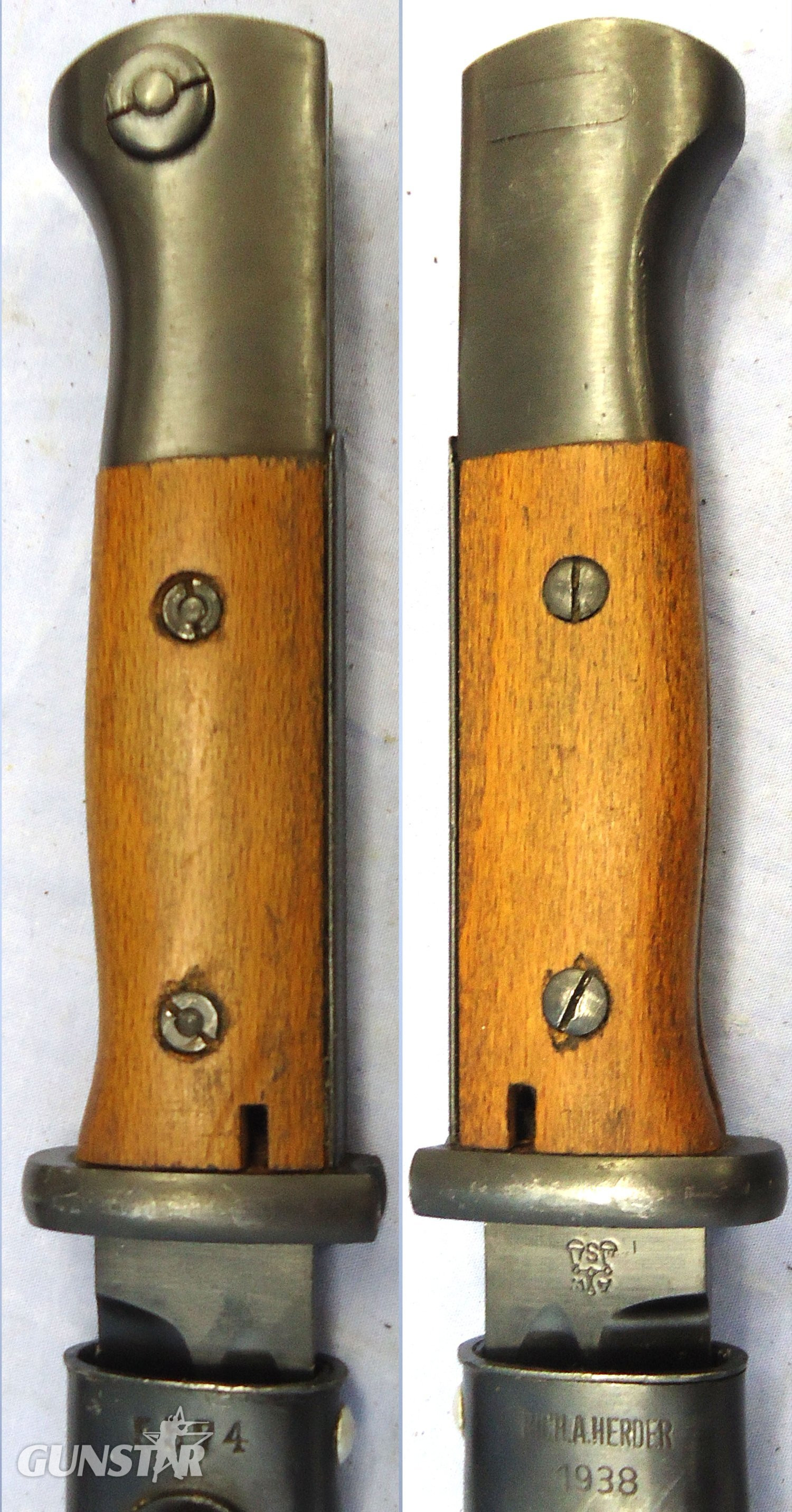 WW1 Imperial German Model 84/98 Bayonet by E. & F. Hörster & Co. Solingen & Scabbard Reworked Post WW1 for Police Issue. BAYO 368 Bayonet