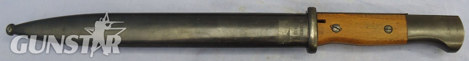WW1 Imperial German Model 84/98 Bayonet by E. & F. Hörster & Co. Solingen & Scabbard Reworked Post WW1 for Police Issue. BAYO 368 Bayonet - {CATEGORY} in 