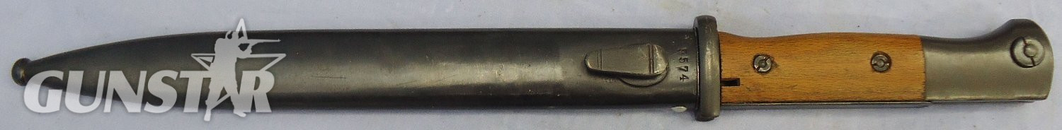 WW1 Imperial German Model 84/98 Bayonet by E. & F. Hörster & Co. Solingen & Scabbard Reworked Post WW1 for Police Issue. BAYO 368 Bayonet - {CATEGORY}