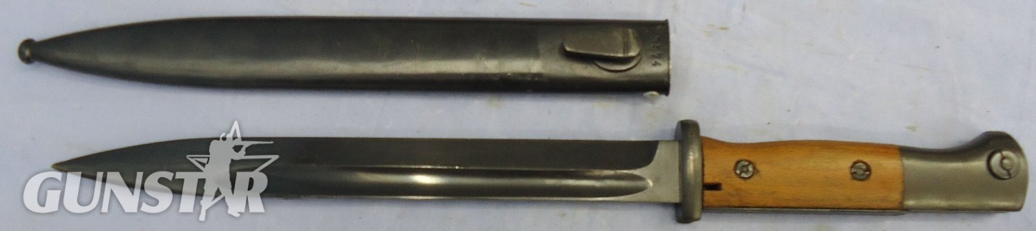 WW1 Imperial German Model 84/98 Bayonet by E. & F. Hörster & Co. Solingen & Scabbard Reworked Post WW1 for Police Issue. BAYO 368 Bayonet 