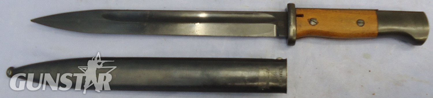 {CATEGORY} - WW1 Imperial German Model 84/98 Bayonet by E. & F. Hörster & Co. Solingen & Scabbard Reworked Post WW1 for Police Issue. BAYO 368 Bayonet in 