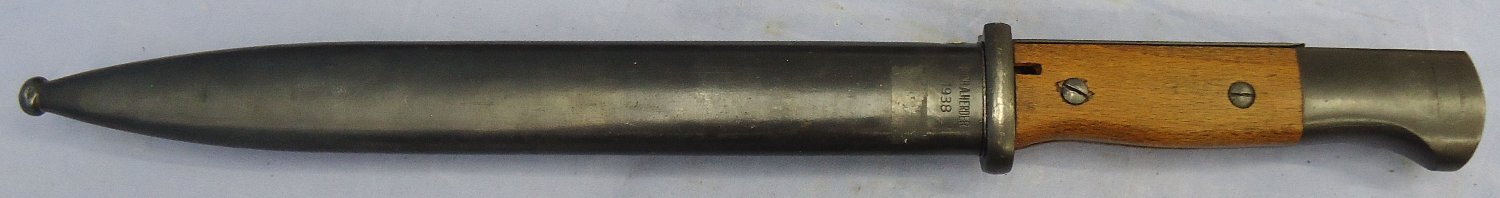 WW1 Imperial German Model 84/98 Bayonet by E. & F. Hörster & Co. Solingen & Scabbard Reworked Post WW1 for Police Issue. BAYO 368 Bayonet - {CATEGORY} in 
