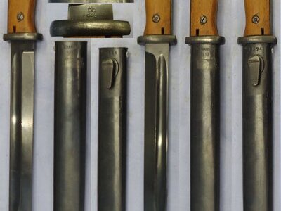 WW1 Imperial German Model 84/98 Bayonet by E. & F. Hörster & Co. Solingen & Scabbard Reworked Post WW1 for Police Issue. BAYO 368 Bayonet