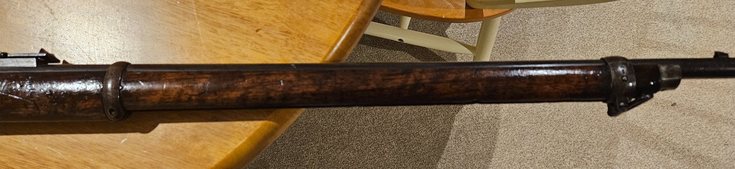 Martini–Enfield Martini-Henry  Mk1 1873, Matching numbers (3114) bronze axis pin, Checkered Butt plate, 3 Stap Swivels. Lovely original Rifle in Original conditionand full working order with Originals White Strap. Lever Action .577 Rifle 