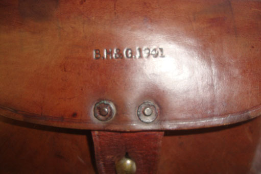  B.H. & G. Royal Navy Leather Amunition Pouch By B.H. & G Clothing