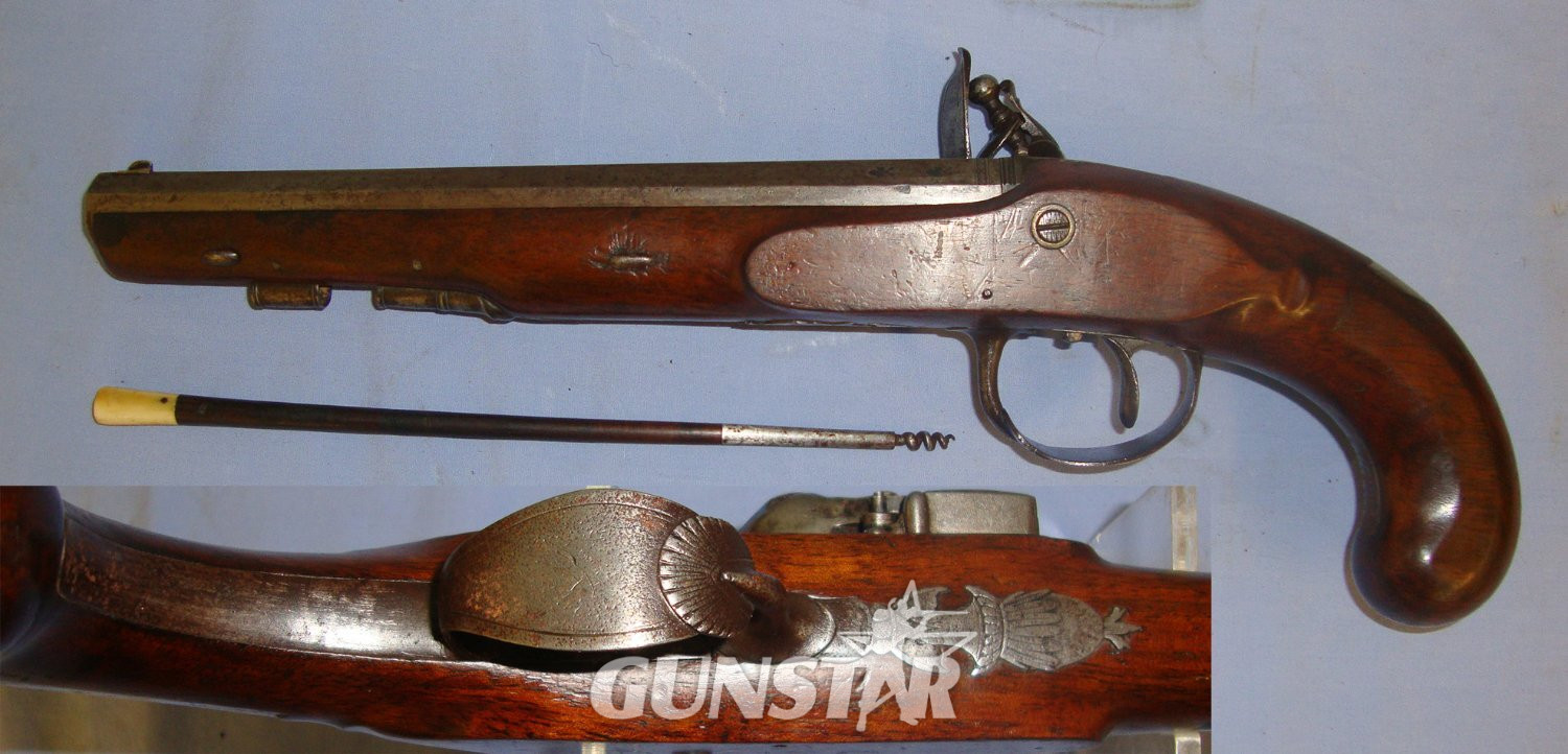  Barber With Octagonal Barrel & Ram Rod. Sn 21393:17 .577 Muzzleloader