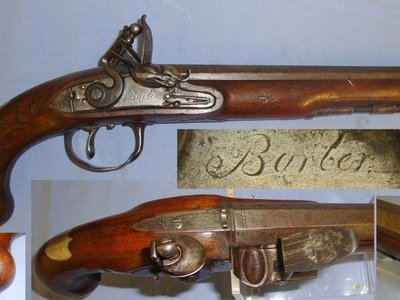 Barber With Octagonal Barrel & Ram Rod. Sn 21393:17 .577 Muzzleloader