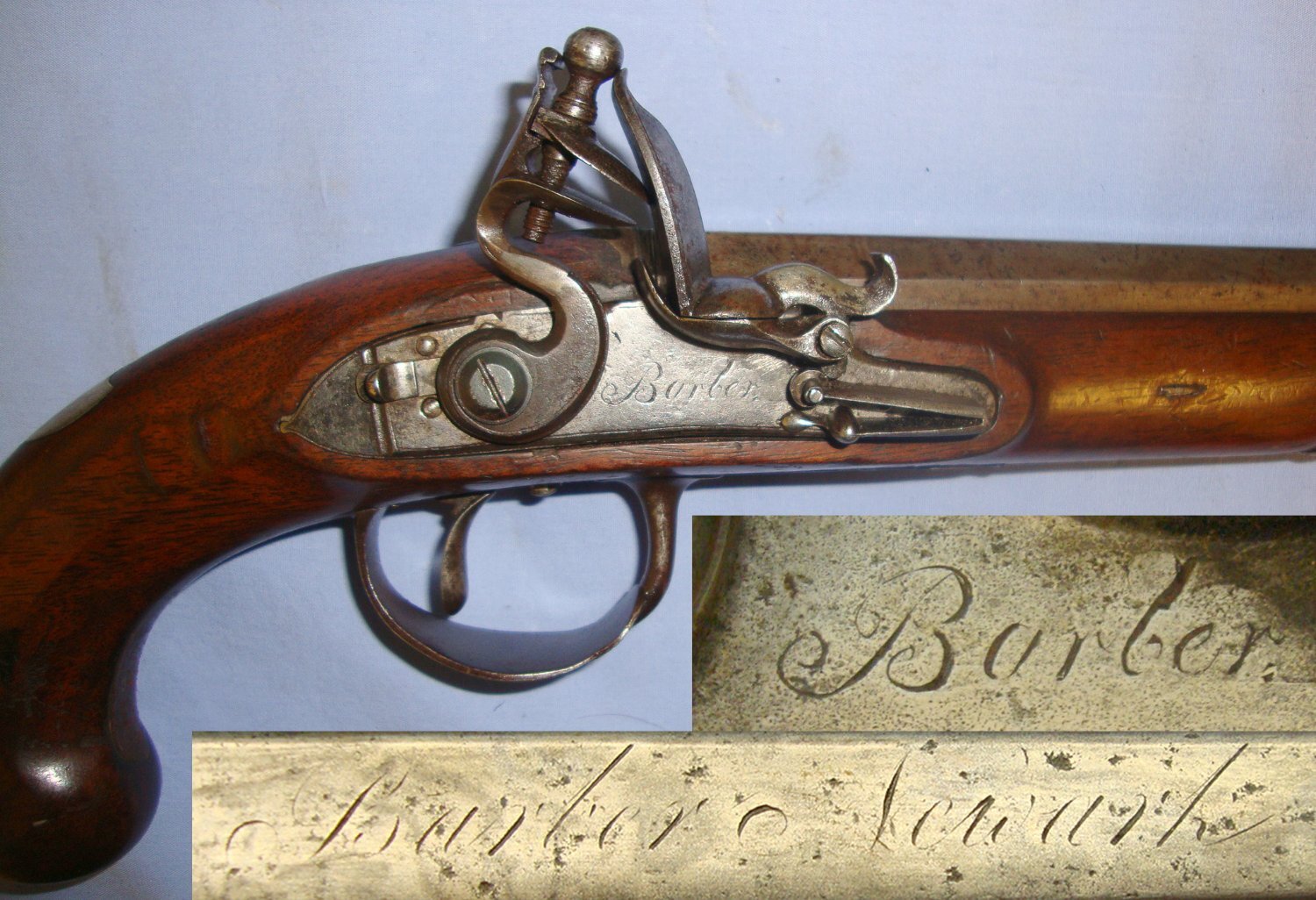 Barber With Octagonal Barrel & Ram Rod. Sn 21393:17 .577 Muzzleloader