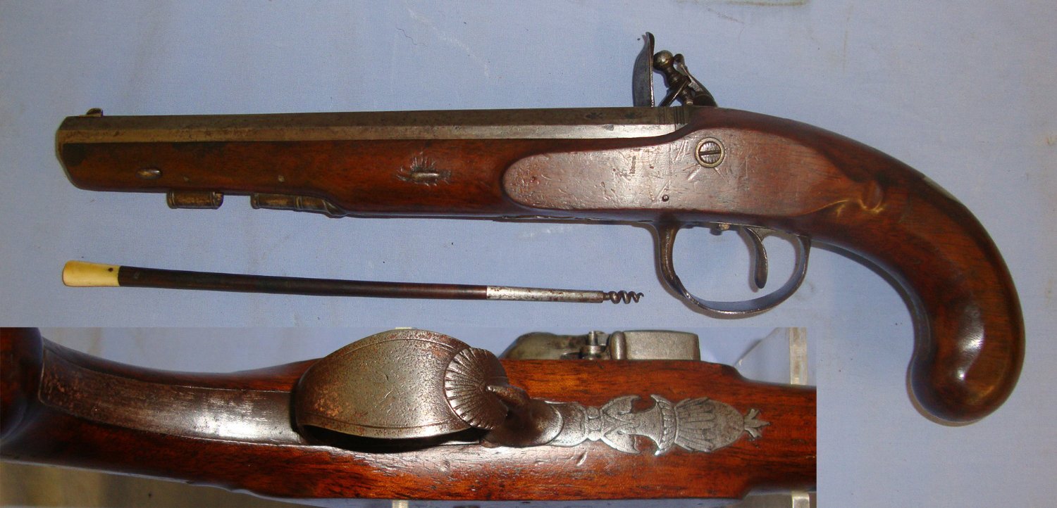  Barber With Octagonal Barrel & Ram Rod. Sn 21393:17 .577 Muzzleloader