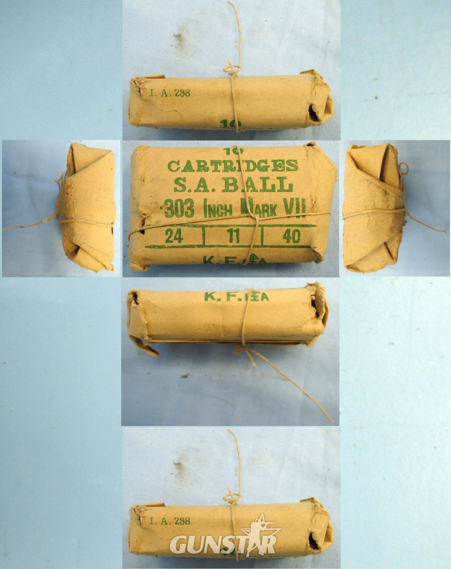  INERT DEACTIVATED. Indian, WW2, 1940 Dated, Indian Kirkee Armoury, 10 Round, .303 Mark VII Ball Round Service Pack. O 2312 INERT DEACTIVATED. Indian, WW2, 1940 Dated, Indian Kirkee Armoury, 10 Round, .303 Mark VII Ball Round Service Pack. O 2312 Various Other Ammunition